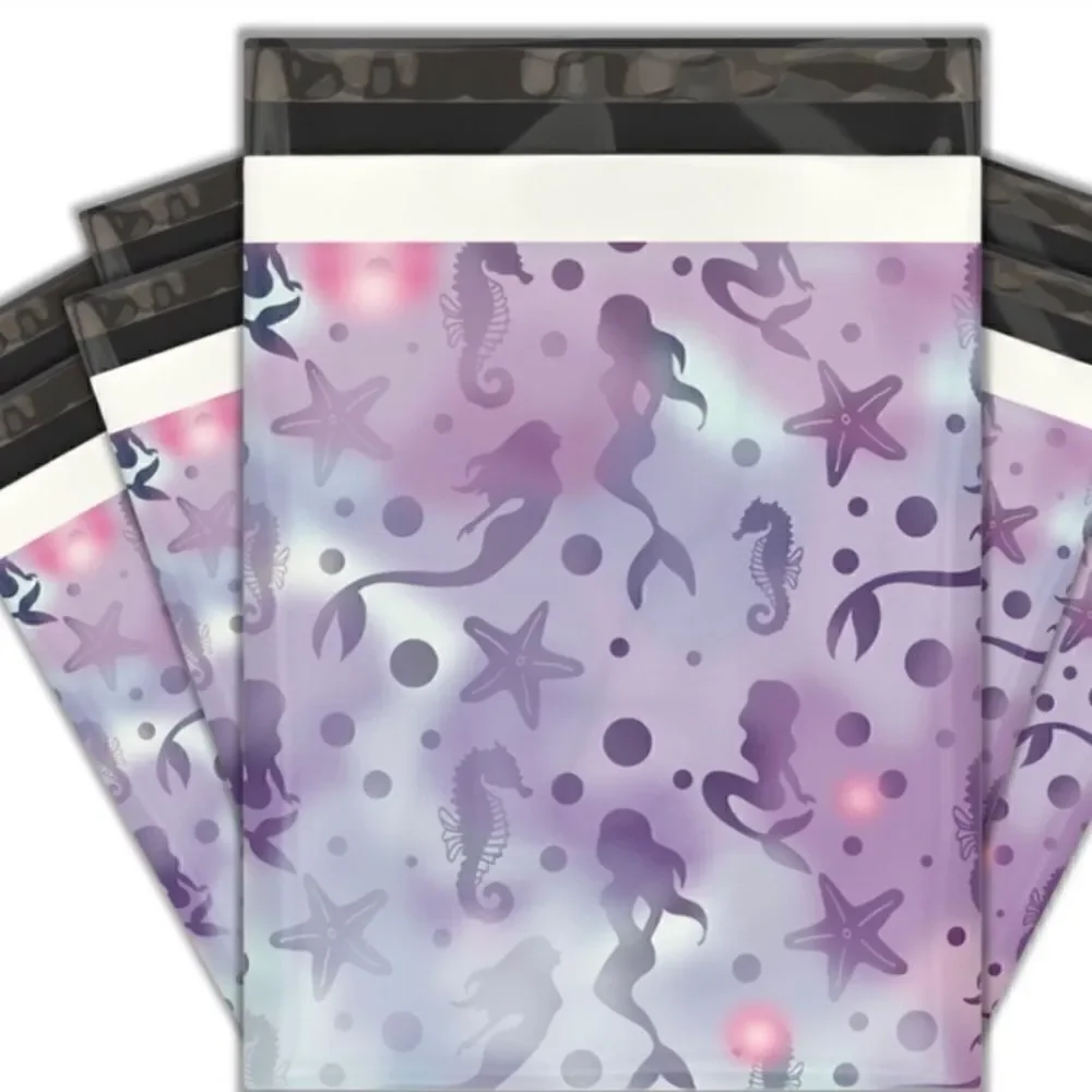 Poly Mailers MIX Purple 6x9 10x13 14x17 30p insert